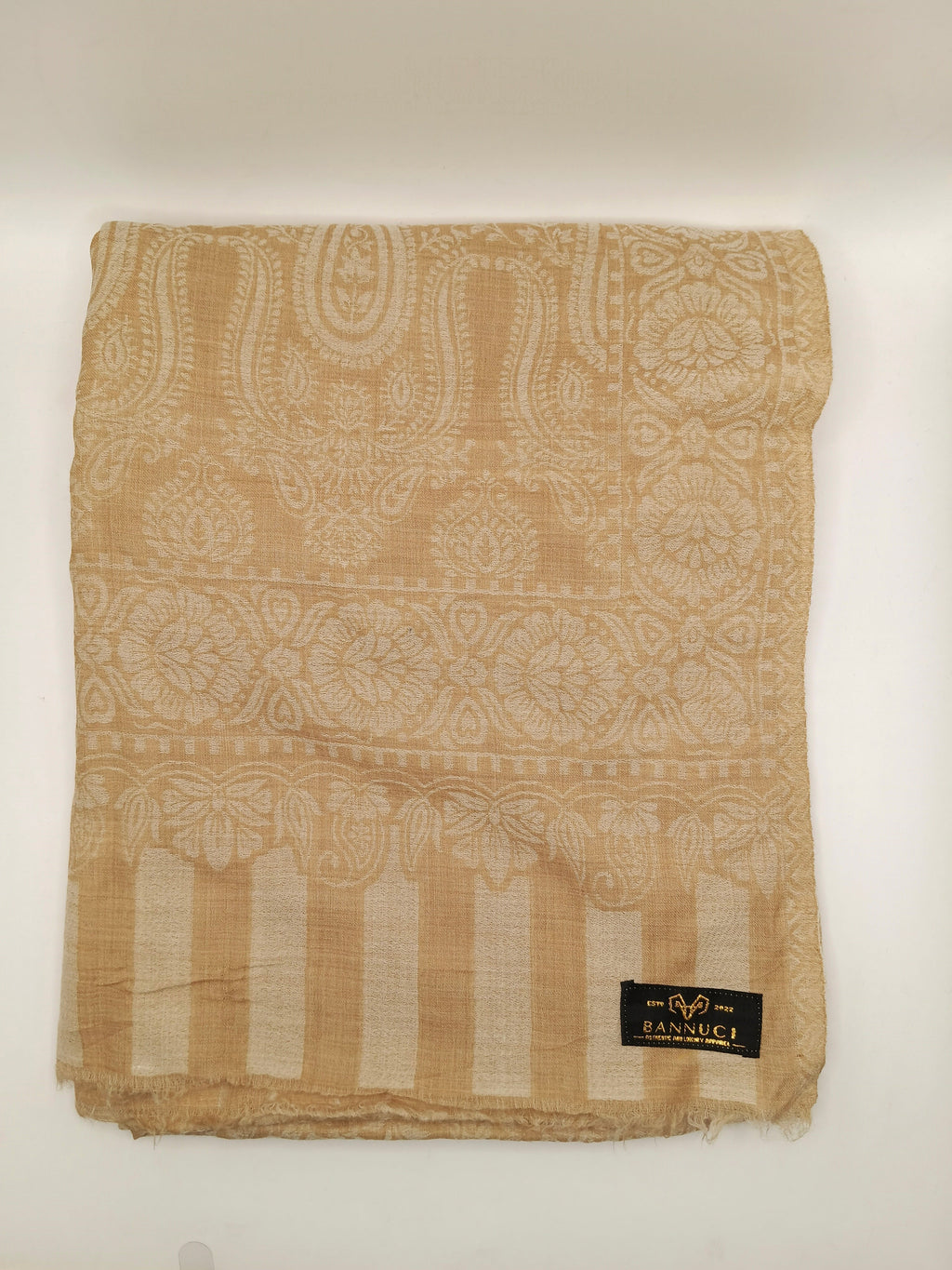 Extremely Soft Pashmina Kani Shawl With Khadi Pattern
