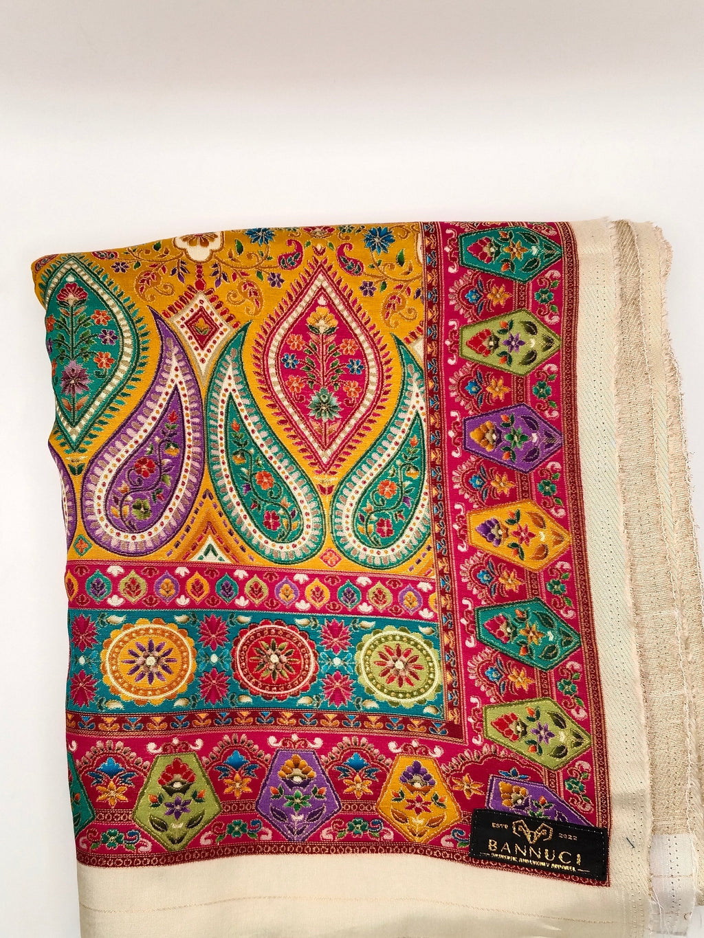 Premium Quality  Multi Color kani Silk  Shawl