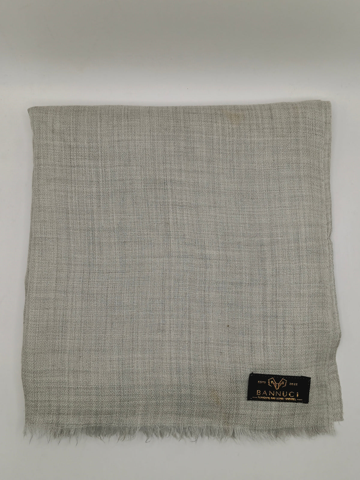 Premium Quality Extremely Soft Pure Toosh Light Grey Shawl With Chashme Bulbul Pattern