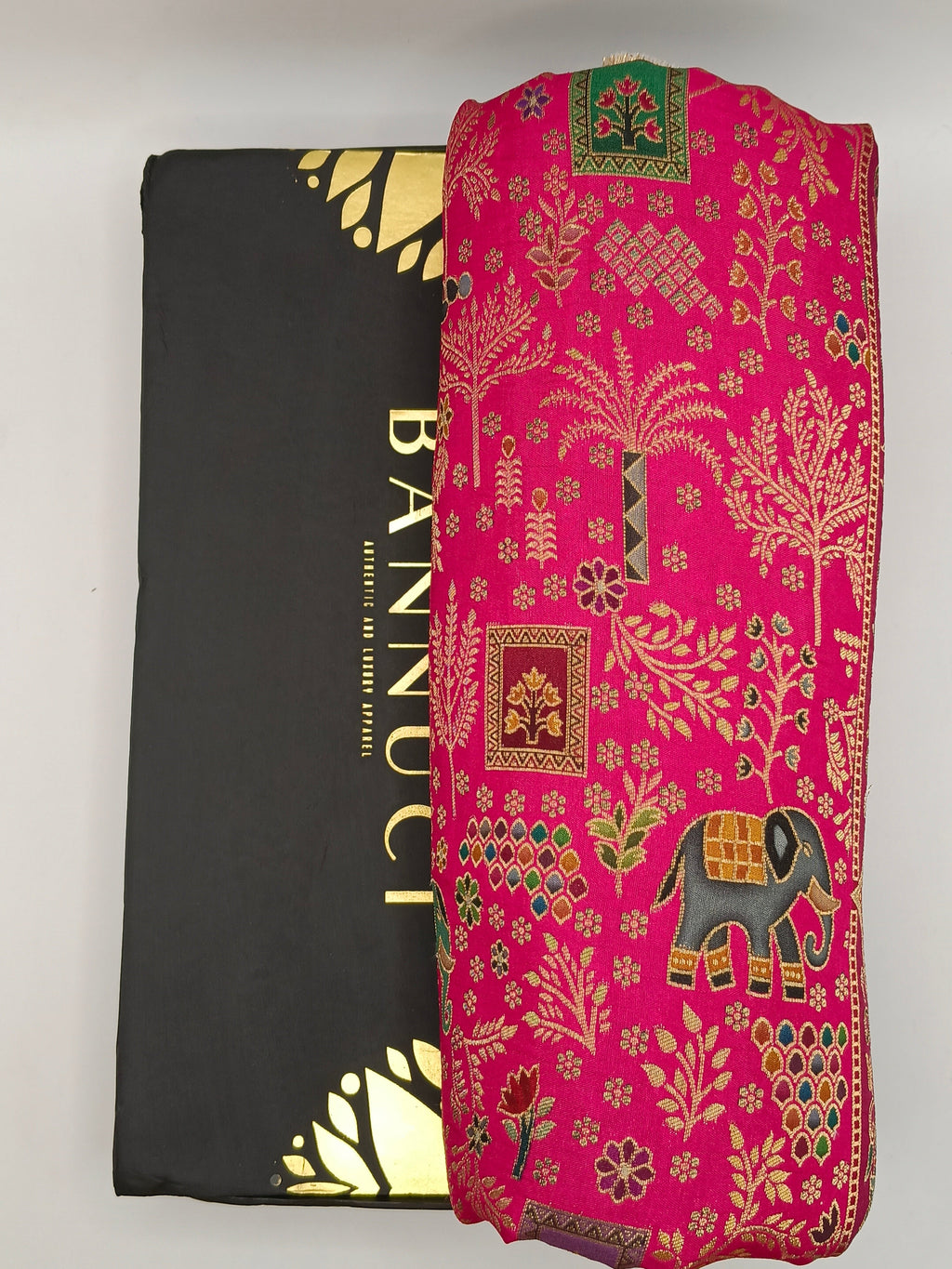 Premium Quality  Multi Mix Maroon Color kani Silk   Shawl