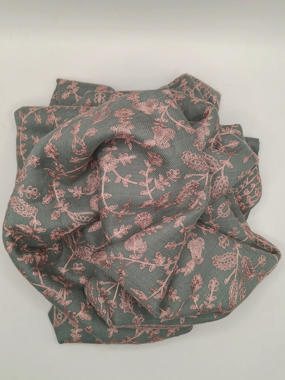 Embroidered Pashmina Shawl With Ari Work