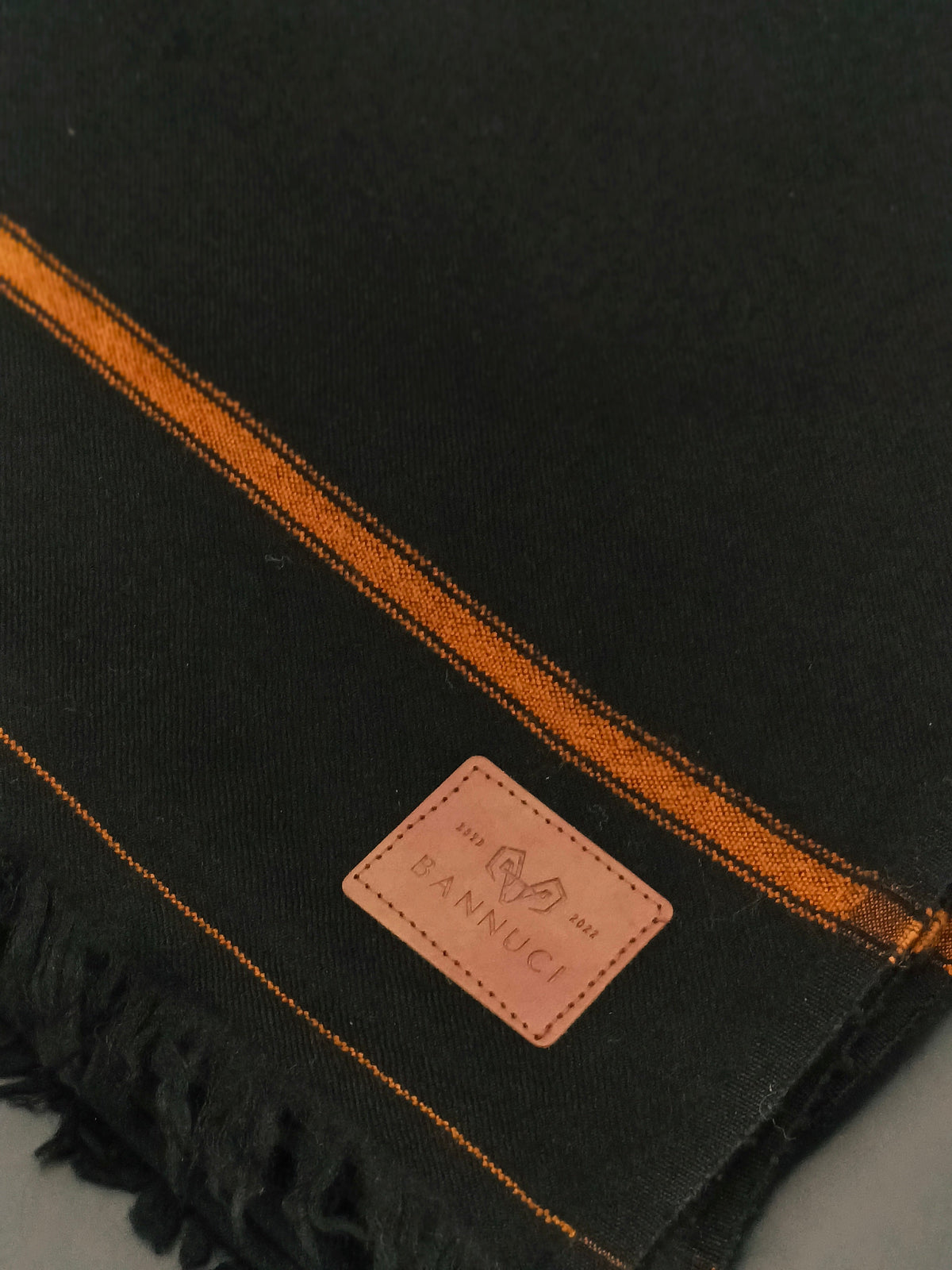 Premium Quality Single Fiber Black 72 Grade Striped Pure Woolen Shawl