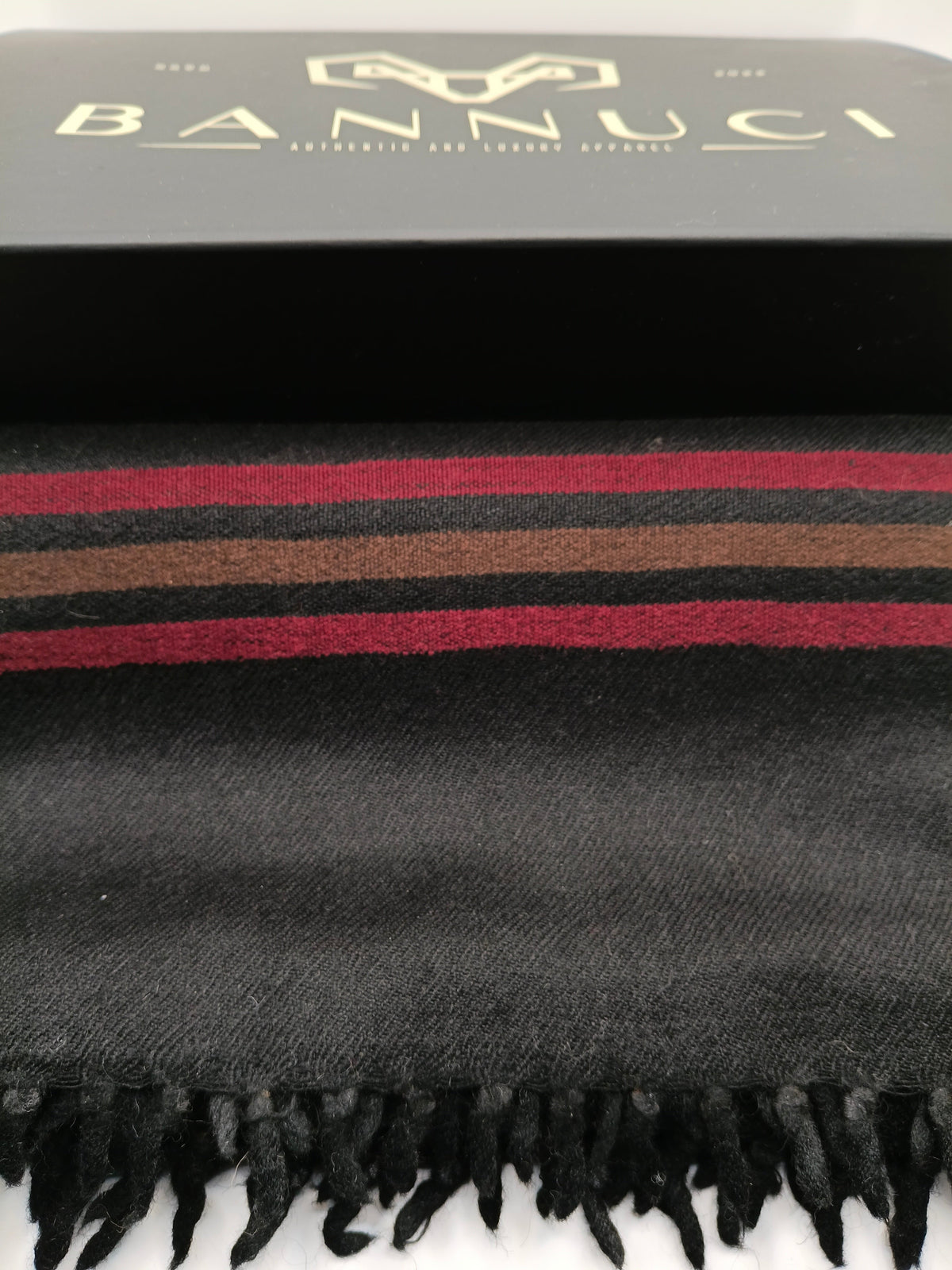 Premium Quality Stripped Black Pure/High Grade 48 Fiber Shawl