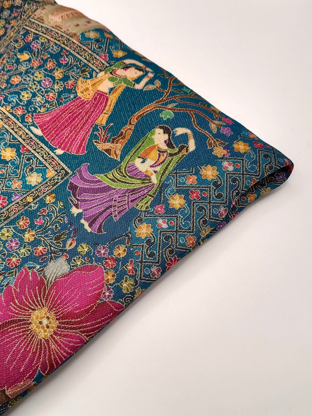 Premium Quality  Multi Mix Color kani Silk   Shawl