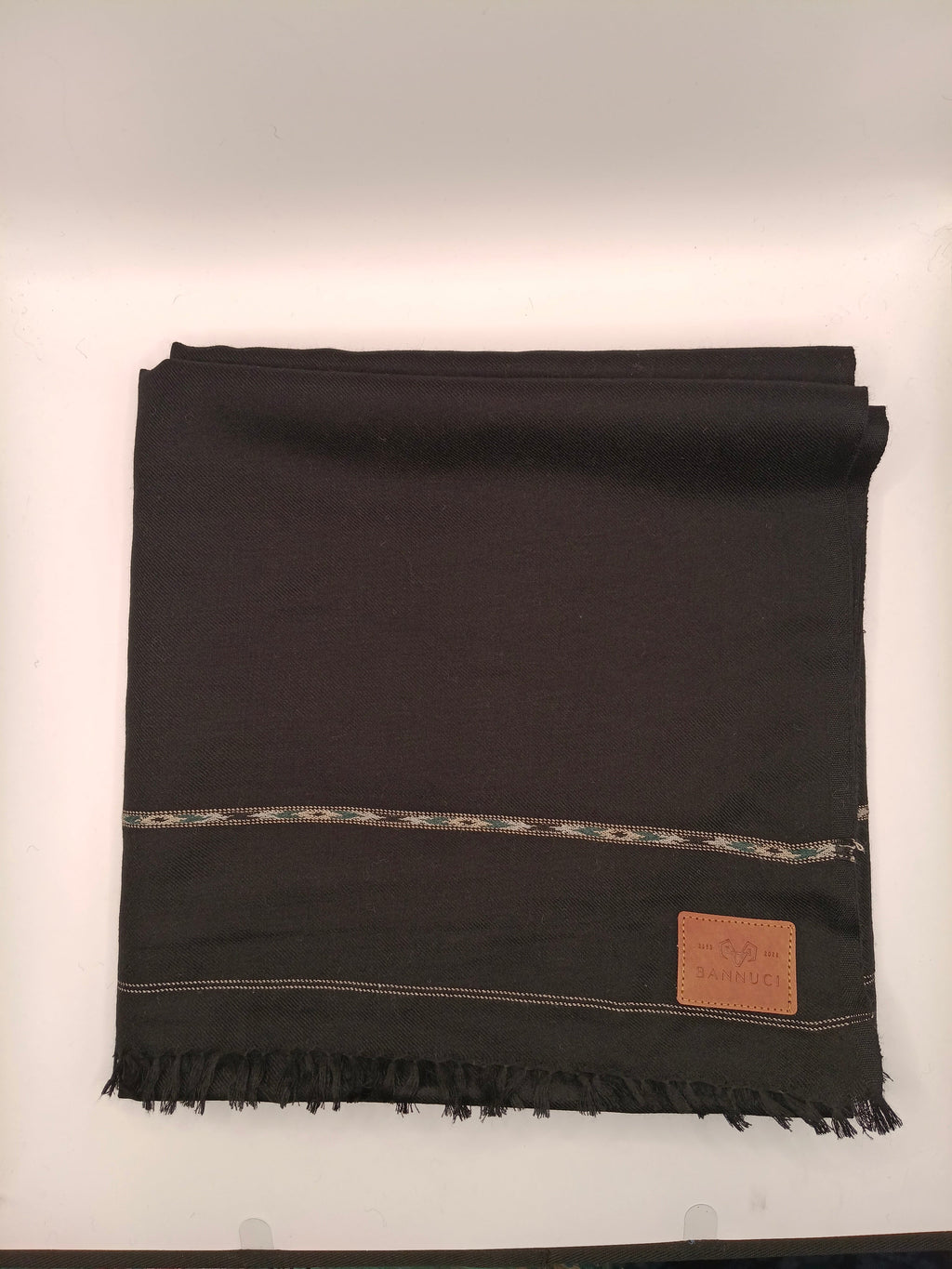 Premium Quality Striped Light Weight Black Woolen Shawls