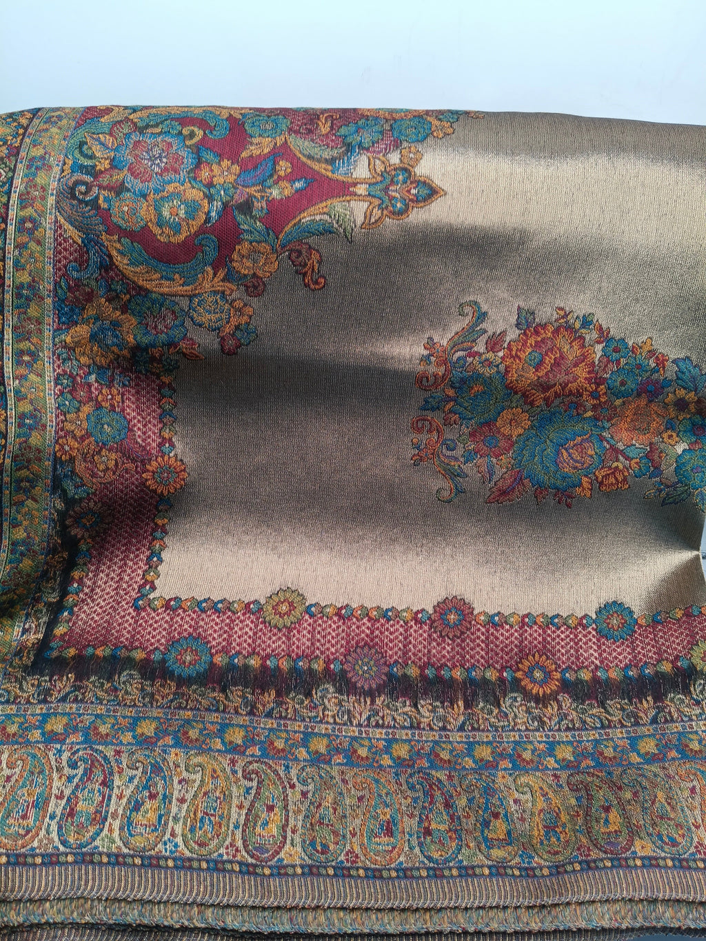 Premium Quality Moonlight Multi Color  Pashmina Cashmere Shawl