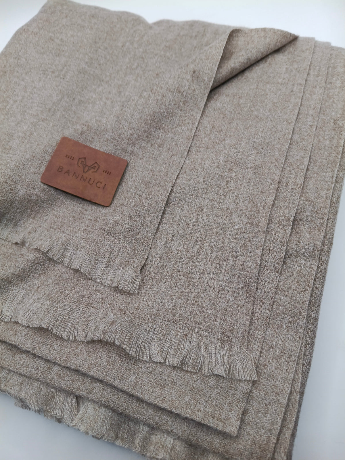 Premium Quality Plain Extremely Soft Beige pure woolen Shawl