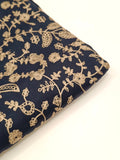 Embroidered Pashmina With Ari Work Navy Blue Shawl