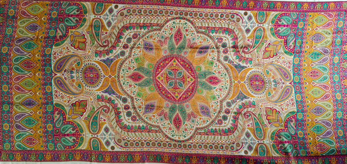 Premium Quality  Multi Color kani Silk  Shawl