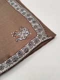 Hand Embroidered Original Toosh Shawl With Border