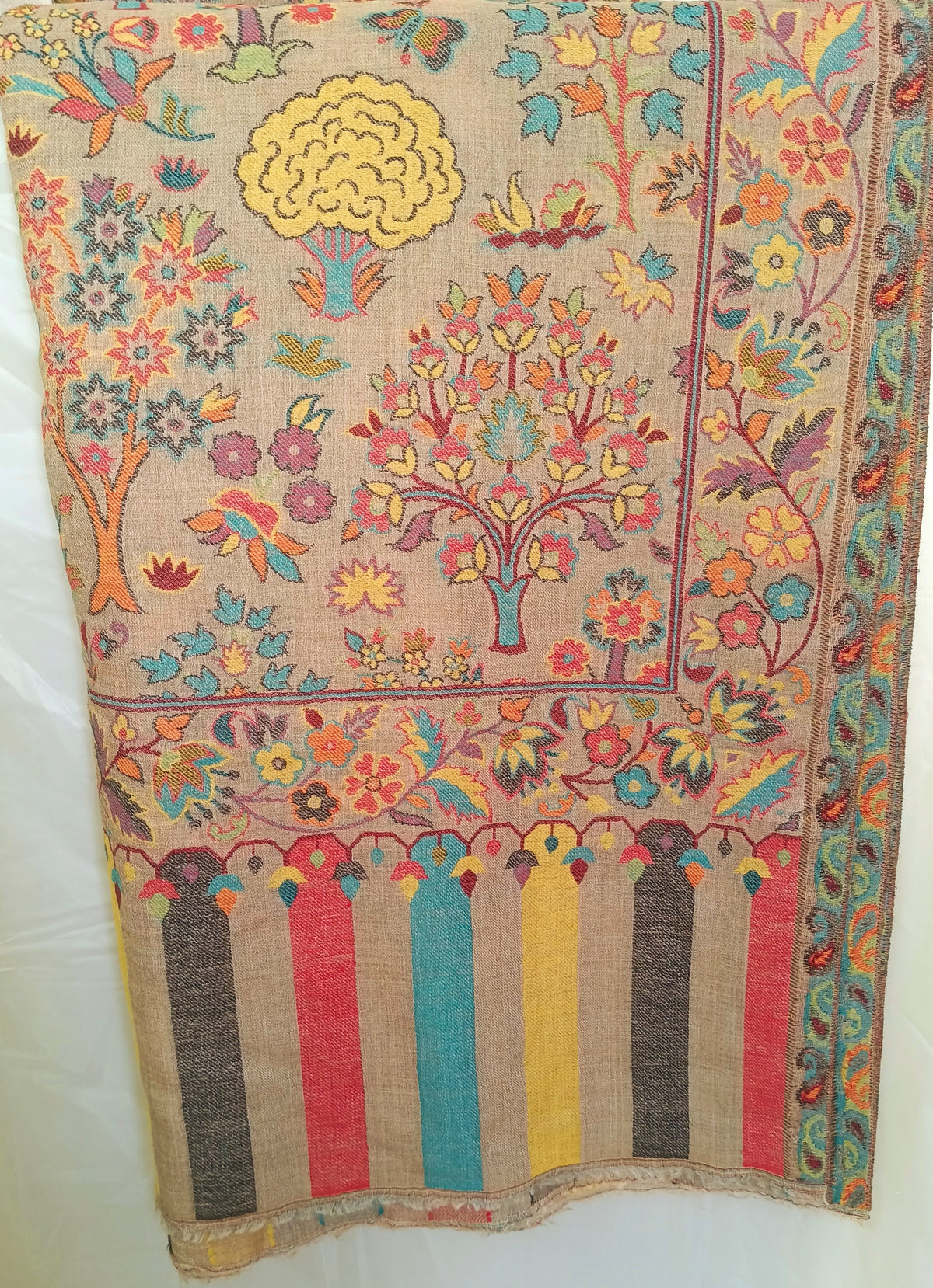 Premium Quality Extremely Soft kani Pashmina Cashmere Shawl