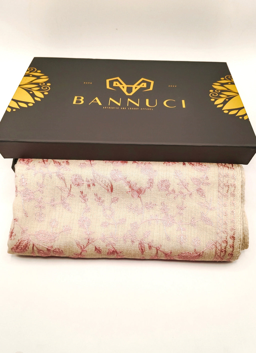Premium Quality Embroidered Pashmina Cashmere Shawl With Ari Work