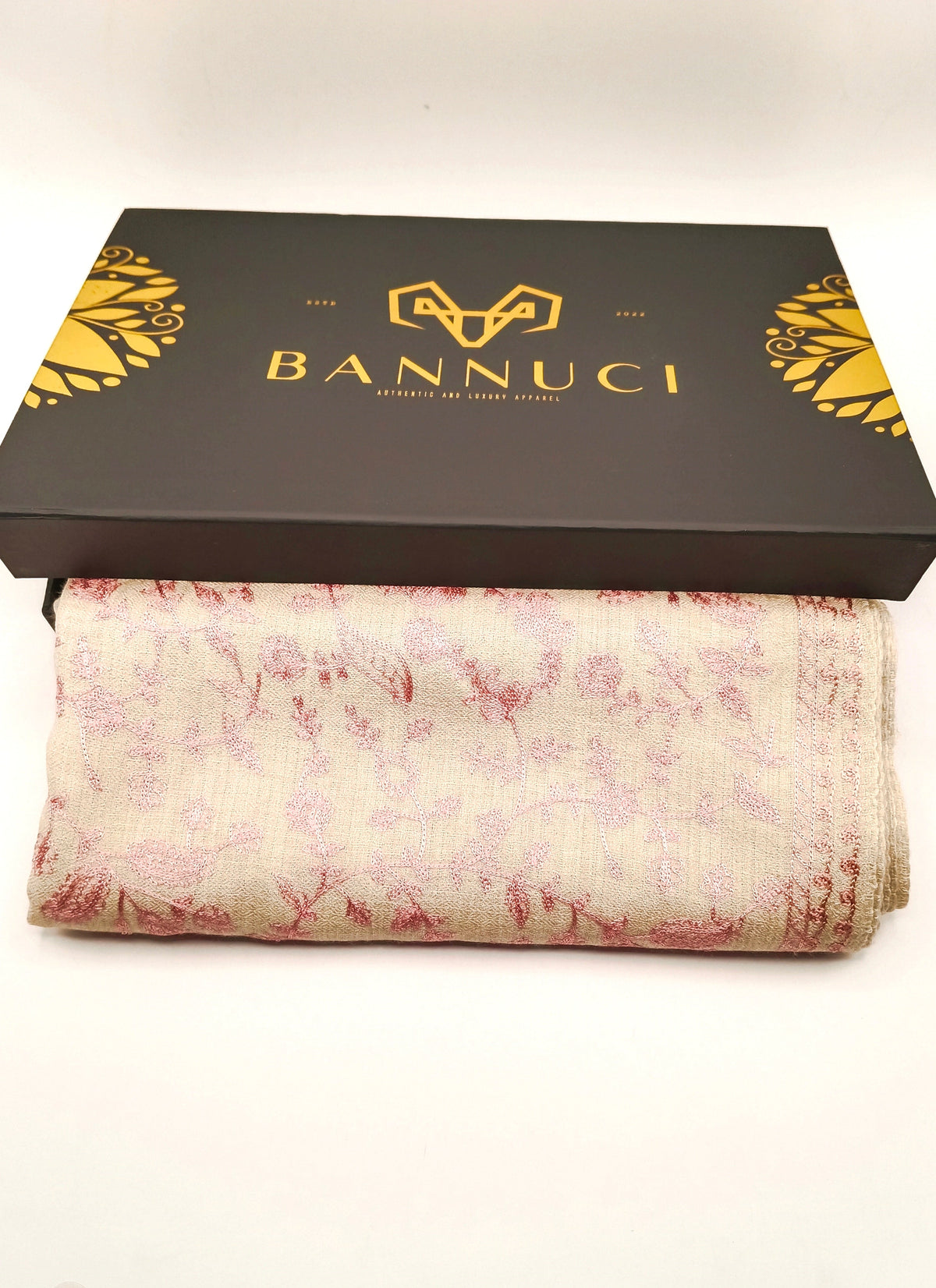 Premium Quality Embroidered Pashmina Cashmere Shawl With Ari Work