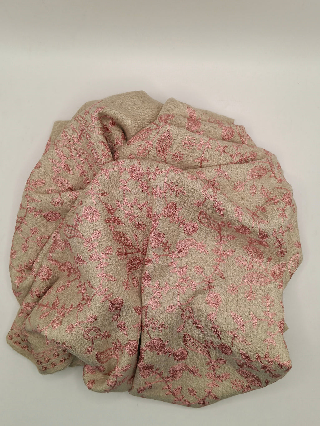 Premium Quality Embroidered Pashmina Cashmere Shawl With Ari Work