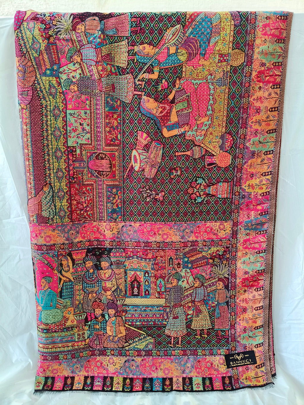 Premium Quality Extremely Soft kani Pashmina Cashmere Shawl