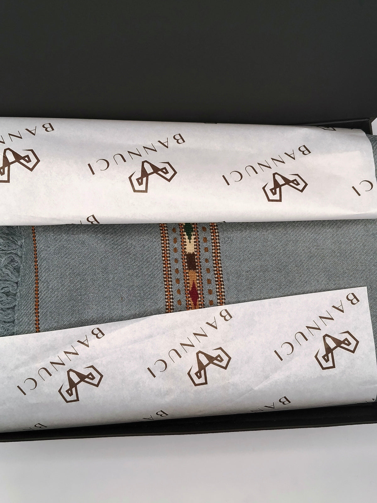 Premium Quality Light Blue Pure/High Grade 48 Fiber Shawl
