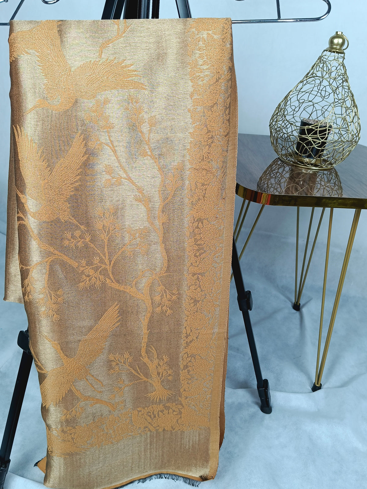 Premium Quality Reversible Moonlight Metallic Weave Shawl
