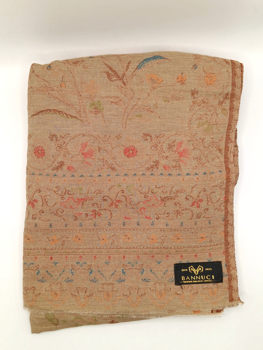 Extremely Soft Pashmina Kani Shawl With Khadi Pattern