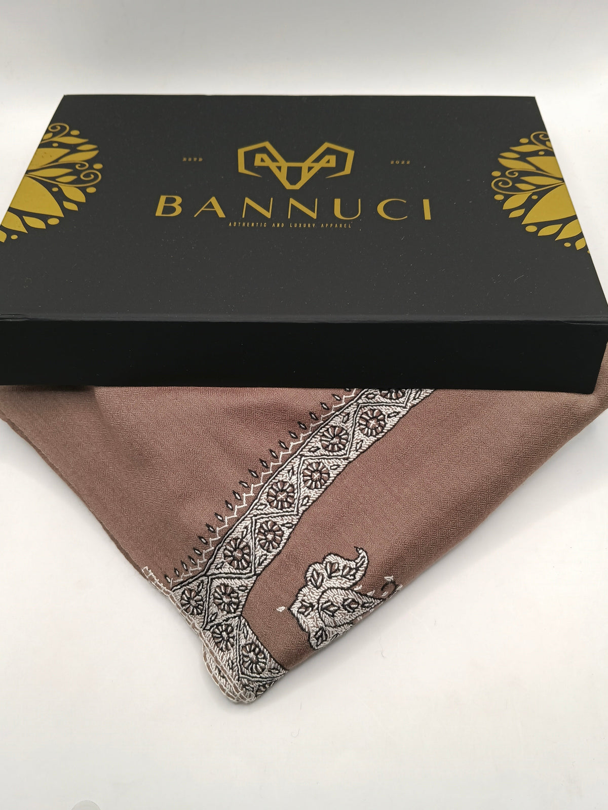 Hand Embroidered Original Toosh Shawl With Border