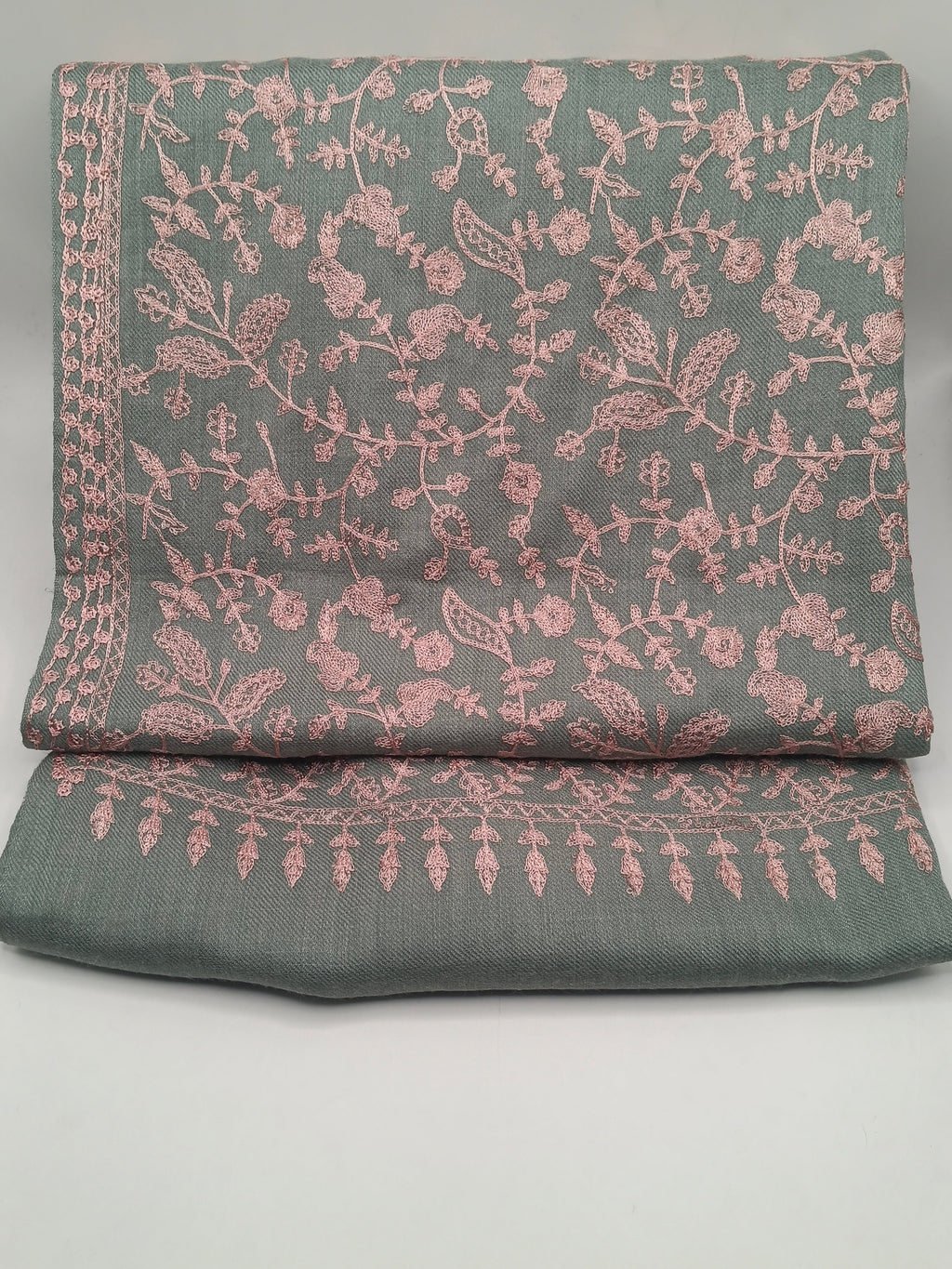 Embroidered Pashmina Shawl With Ari Work