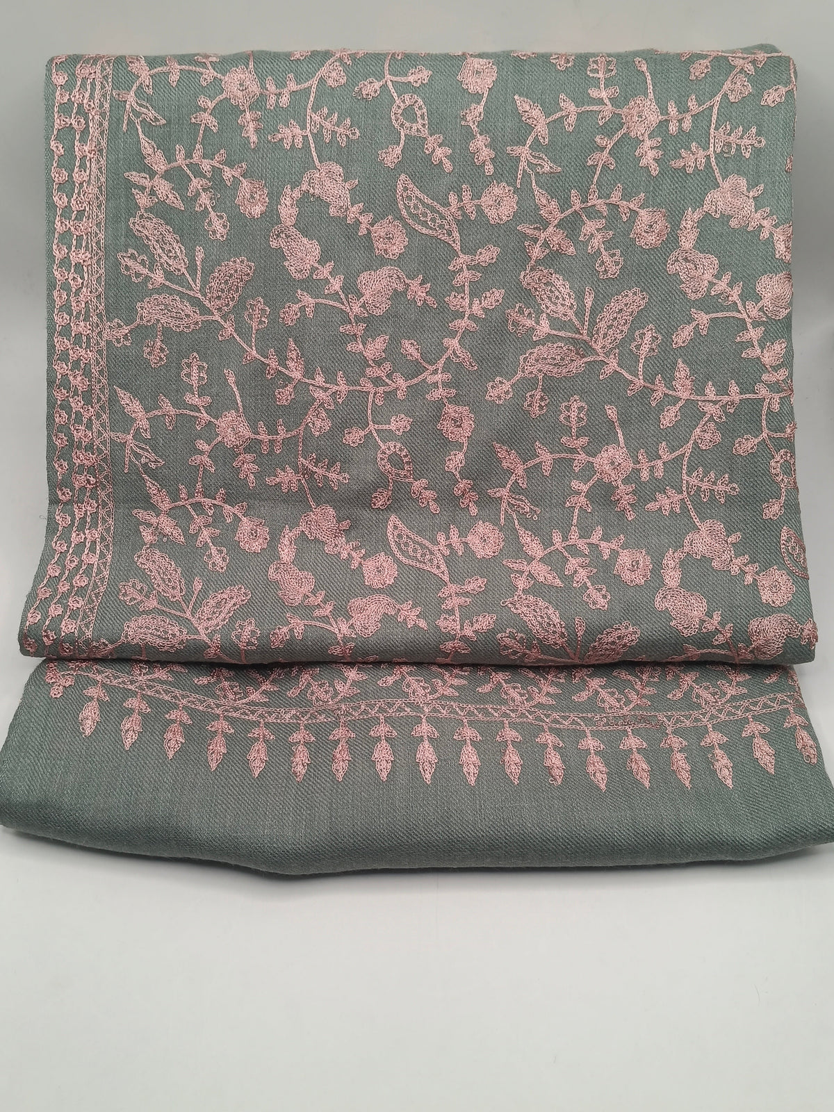 Embroidered Pashmina Shawl With Ari Work