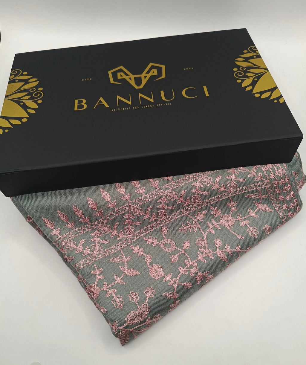 Embroidered Pashmina Shawl With Ari Work